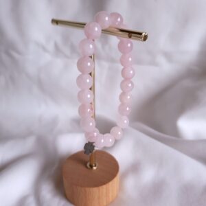 Pulseira de Quartzo Rosa