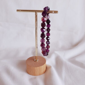 Pulseira de Ametista - Facetada