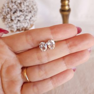 Brincos de Quartzo Cristal