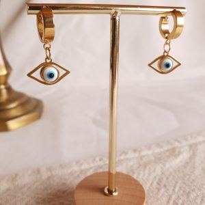 Argolas com Olho Grego Amendoado