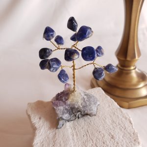 Árvore de Sodalite com Base de Ametista