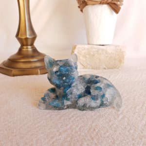Orgonite Gato - Quartzo Azul