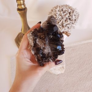 Drusa de Quartzo Fumado