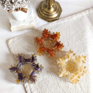 Porta Velas Floco de Neve