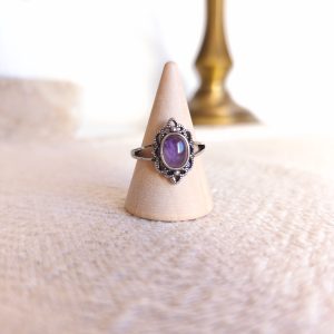 Anel de Ametista - Rendado