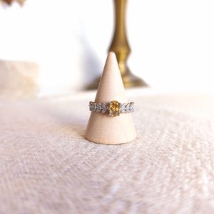 Anel de Citrino - Folhas