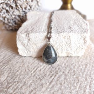 Lágrima de Ouro - Colar de Pirite (Gota)
