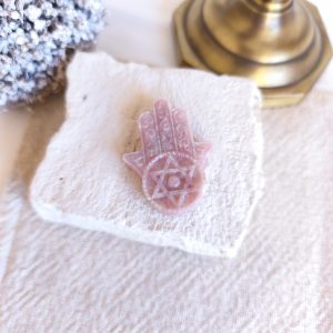 Hamsa de Opala Rosa